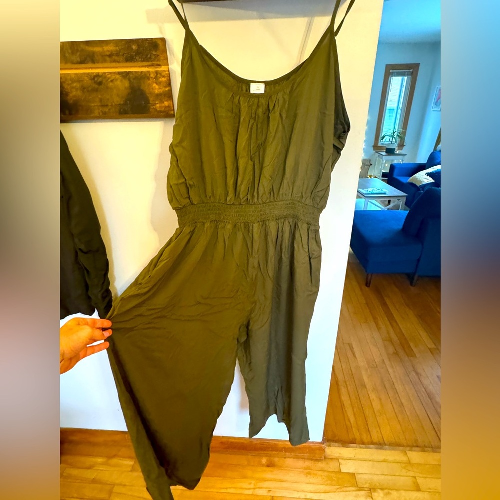 Women’s XXL Army Green Cami Jumpsuit - Buenos Ninos B&N